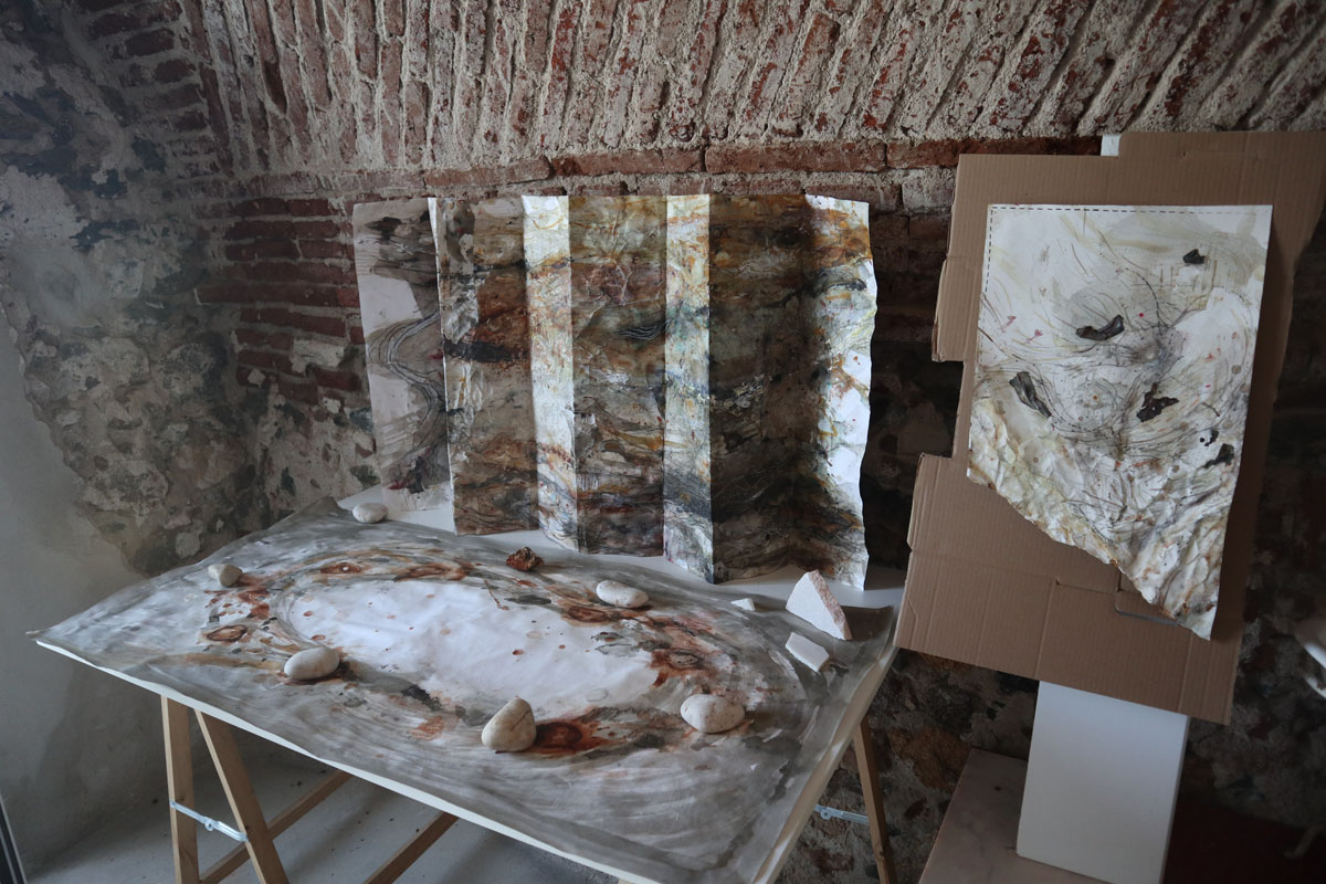Cortex Frontal Stones and Earth Mapping Textures
